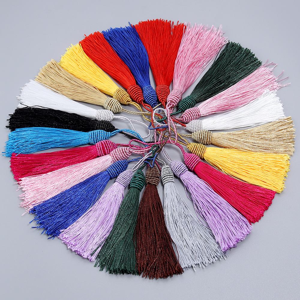 10pcs 15cm Polyester Tassels Pineapple Head Hanging Rope Bookmark Tassel Fringe For DIY Key Chain Earring Clothing Accessories