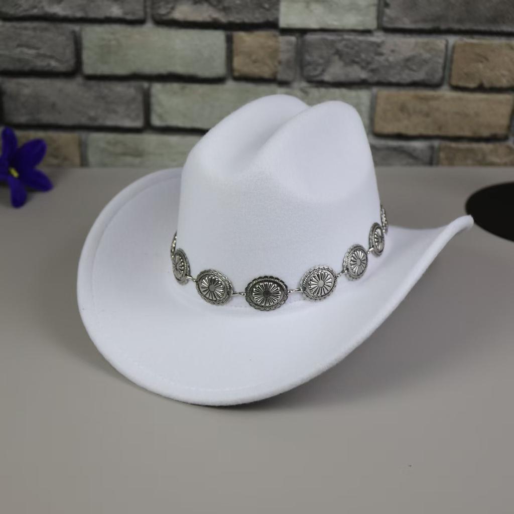 1PC Western Cowboy Hat for Women's Photo Props Cowgirl Jazz Hats Party Dress Cap Sombrero Hombre