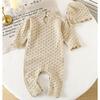 Baby Jumpsuit, Spring and Autumn Styles, Newborn Knitted Long Sleeved Hoodie, Cute Jumpsuit for Boys and Girls, Long Crawling Suit