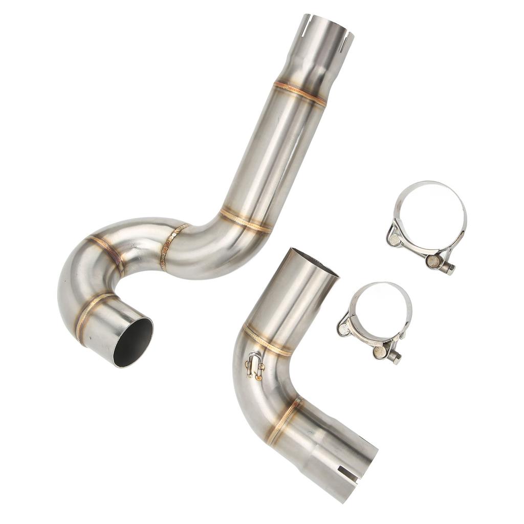 Exhaust Mid Pipe Stainless Steel Elbow Design Leak Free Replacement for Benelli TRK502 2017‑2020