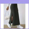 European Style Womens Knit Skirt With Side Slit For Streetwear Fashion