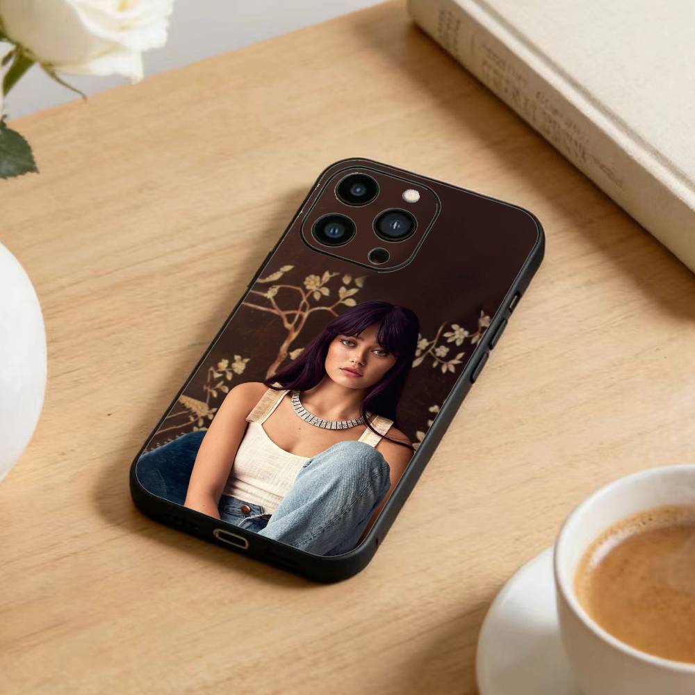 

Чехол для телефона Эллы Пурнелл для iPhone17,16,15,14,13,12 Plus,Max Мягкий силиконовый черный чехол iPhone14Pro