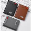 BJRT1 Vintage Car Metal Logo Leather Wallet Credit Card Holder For BMW Mini Cooper R50 R53 R55 R56 R60 R61 F54 F55 F56 F60 Accessories