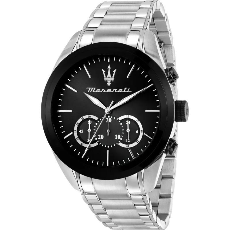 Maserati Traguardo Black Stainless steel Gents Quartz Chronograph R8873612062 чёрный