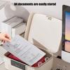 Multipurpose Locking Storage Box with Removable Tray for Home School and Office Privacy Protective Organization