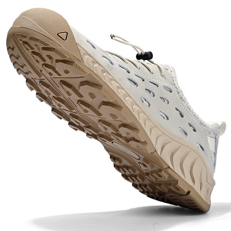 Men's Casual Shoes Handmade Mesh Hole Shoes