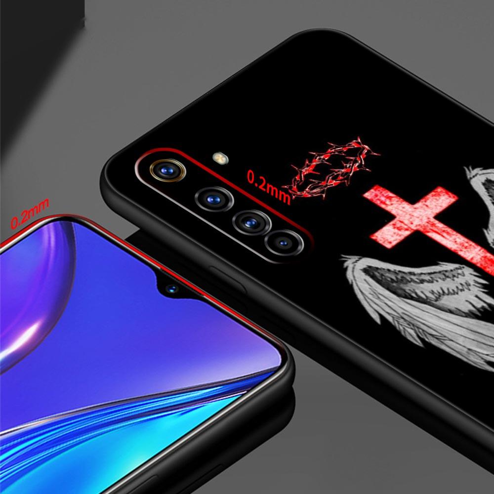 Cross Pattern Element Design Case For Realme C67 C63 C55 C53 C35 C25 C21 GT 2 3 5 6 10 11 12 13 Pro Plus 5G Soft TPU Phone Cover