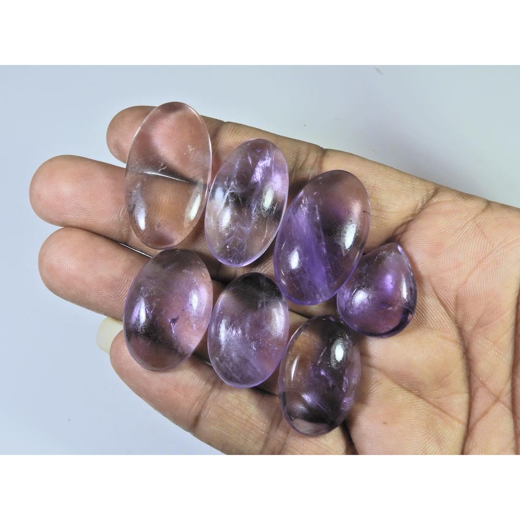 219Cts. Natural Ametrine Mix Shape Cabochon Loose Gemstone 07 Pcs Lot C-1831