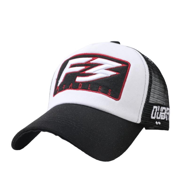 Alphabet Baseball Cap Men's Breathable Mesh Cap Sunscreen Visor Hat Outdoor Cap Truck Driver Hat