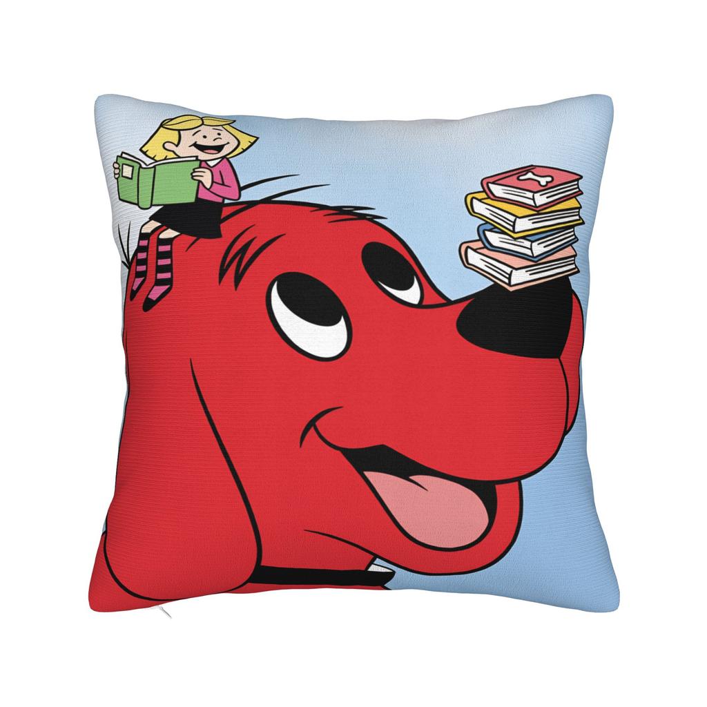 C-Clifford the Big Red Dog Pillow Case Novelty Pillow Cover Soft Pillowcases For Chair Sofa Home Decor