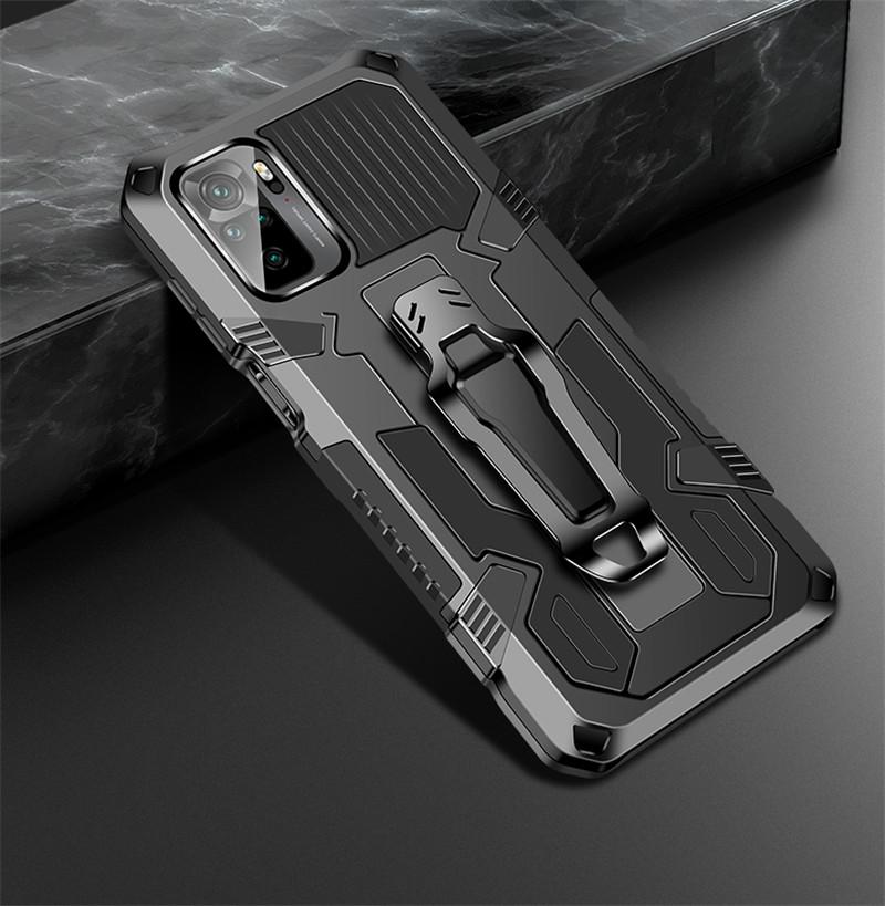 

For Xiaomi Redmi Note 10 Pro Max Case Belt Clip Car Magnetic Holder Shockproof Armor Phone Case for Redmi Note10 10S Back Cover For Redmi Note 10