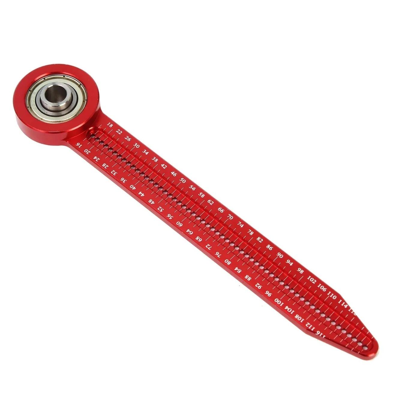 

Portable Woodworking Compass Alloy Scribe 360 Degree Round Marking Gauge Precision Circle Maker Carpenter Tool for Tiny Circles 146mm Red