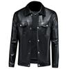 Men's Leather Jacket 2025 Autumn and Winter New Trend Fashion Locomotive Men's Slim Leather Jacket 58983