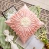 Junwell Nordic 3D Layered Pleating Flower Romantic Decorative Pillow Cover Sofa Bed Car Use Cushion Cover Home Soft Decor