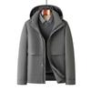Men's Down Jacket Autumn and Winter New Casual Warm Hooded Down Jacket