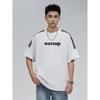 Wassup Heods Three-Stripe Webbing Letter Short-Sleeve T-Shirt Men's Summer American-Style Heavyweight New T-Shirt