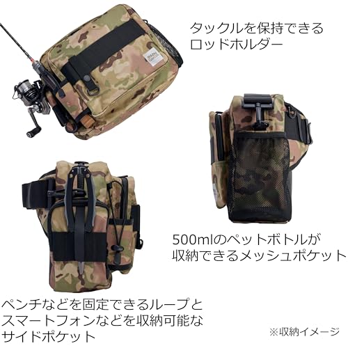 AbuGarcia Angler Hip Bag, Large, Coated Black