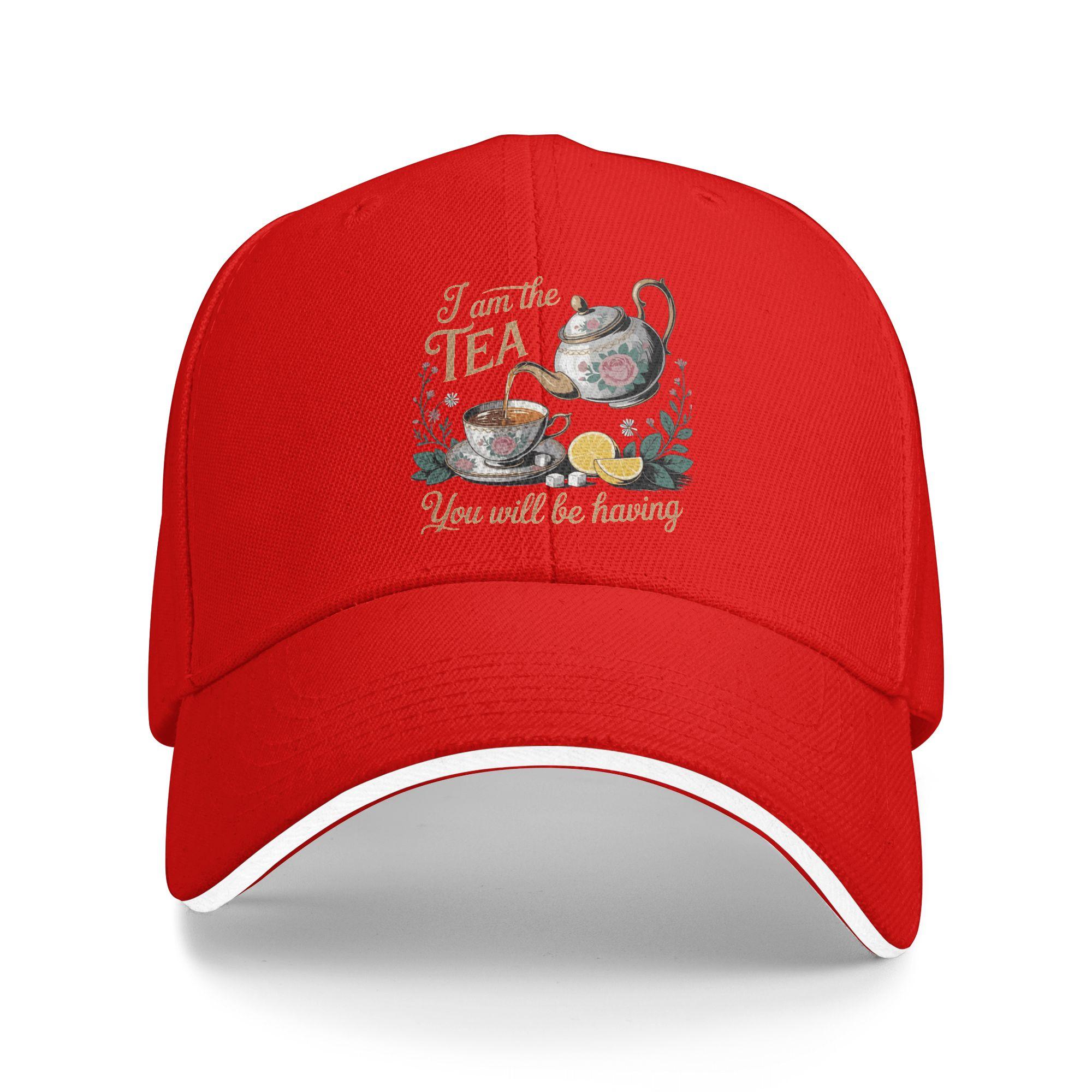 

I Am The Tea You Will Be Having Baseball Cap y2k Cool Hip Hop Hats Summer UnisexTeens Outdoor Gym Snapback Cap One Size