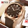 OFNS Fashionable Thin Men's Quartz Watch Waterproof Night Light Single Calendar Simple Ccasual Men's Quartz Watch