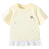 Classic Teddy Girls' Ruffle-Trim Short Sleeve T-Shirt