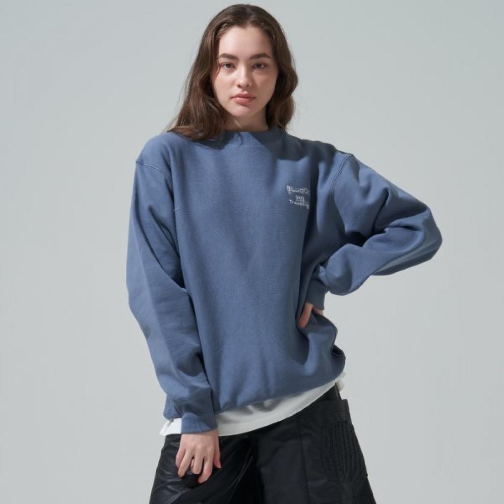 Blu Dot Graphic Embroidered Sweatshirt Bl 105