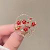 Chinese Style Plum Blossom Anti-light Brooch Women's Niche Pin High-end Temperament Coat Jacket Accessories Exquisite Corsage