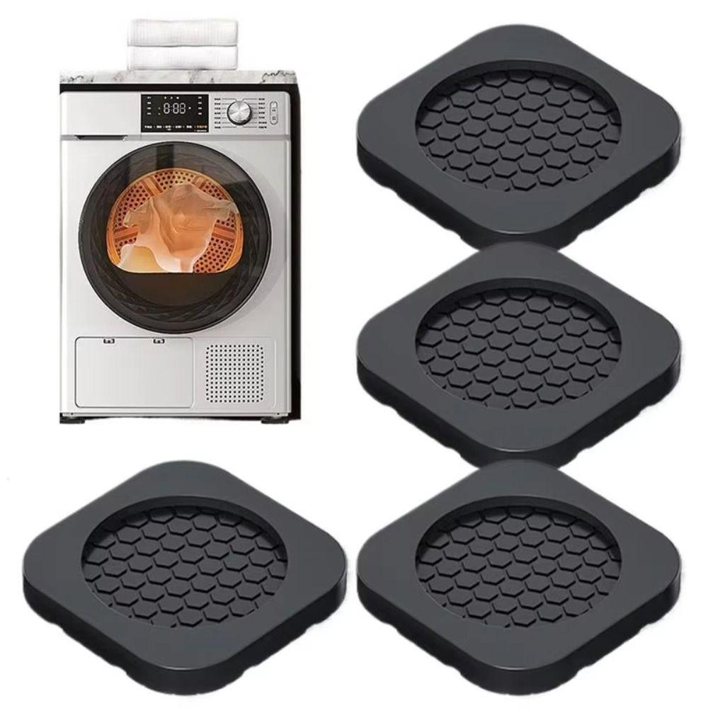4Pcs Anti Slip Washer Anti Vibration Feet Pad Shock-absorbing Heightening Washing Machine Foot Pad Silent Dampers