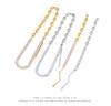 Titanium Steel Pig Nose Clavicle Chain with Zircon Diamonds - Women's High-End Niche Design Necklace