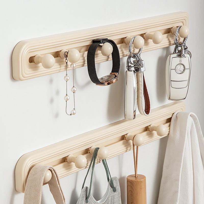 Sliding Freely Adjustable Non-marking Hooks Entrance Door Back Living Room Multi-purpose Hooks Household Multifunctional Hooks