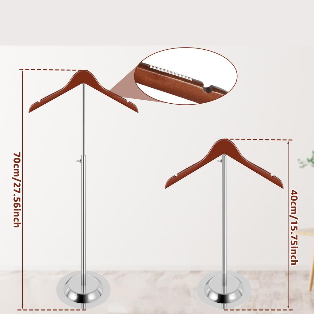 Adjustable T-Shirt Display Stand 40-70cm Flexible Shoulder Rack Multi-Purpose Holder Jacket Sweater Coat Garment Display Stand
