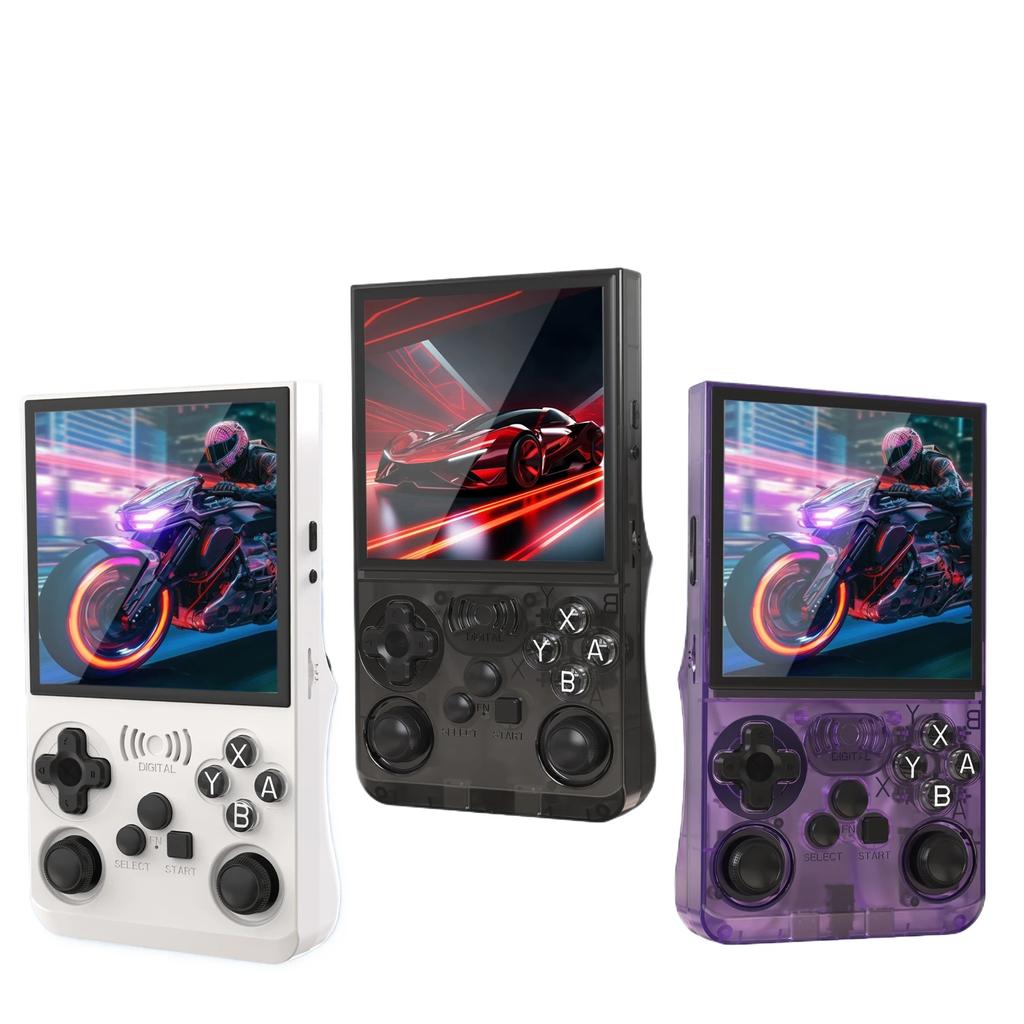 ANS13 Schermo IPS da 4,0 Pollici Console Portatile per Videogiochi Retrò 15000+ Giochi Integrati Linux Console Portatile da Tasca per il Gaming