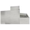 Garden Planter Silver 80 X 80 X 50 Cm Stainless Steel