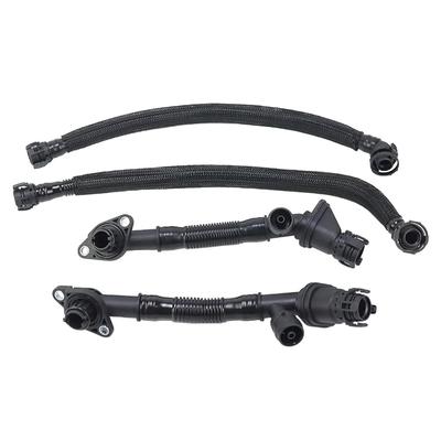 4PCS Tubo de Ventilación del Cárter Izquierdo+Derecho 11157575641 Para BMW 550i 650i 750i X5 X6