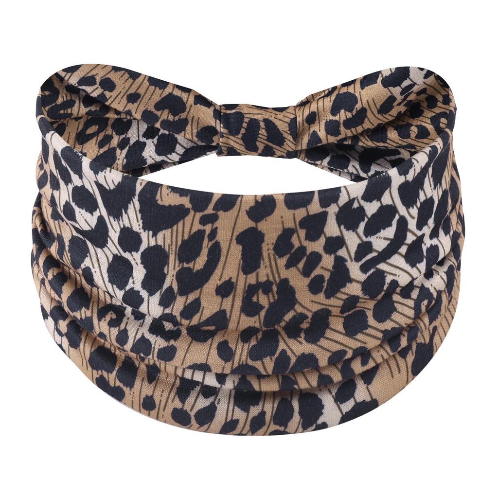Cross-Border Women's Cotton Yoga Headband - Elastic, Sweat-Absorbing, Fashionable