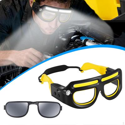 Glasses Headlight Light Up Adjustable Brightness USB Rechargeable Headlamp