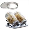 Cross-border Mason Jar Sprouting Kit: Stainless Steel Stand, Mesh Lid, Wide-Mouth Glass Bottle.