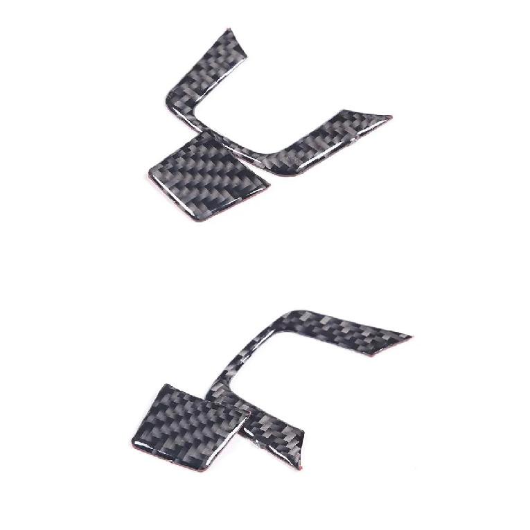For Jaguar F-TYPE 2013-2022 Soft Carbon Fiber Car Steering Wheel Decorative Sticker Car Interior Accessories