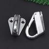 2Pcs 316 Stainless Steel Marine Spring Snap Fending Hook Marine Boat Spring Snap Attach Rope Fender Boat Hardware