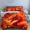 Fiery Dragon's Bold Dance. Bedding Sets Duvet Covers Pillowcases(1* Duvet Cover 2* Pillowcases Without Duvet Insert)