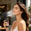 Rhinestone Handheld Fan with Digital Display Turbo High Speed Portable Mini Fan Quiet