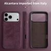 Étui Magnétique de Luxe en ALCANTARA pour IPhone17 Pro Max 16 15 14 13 12 pour Magsafe Cuir Artificiel Suede Supercar Housse de Téléphone