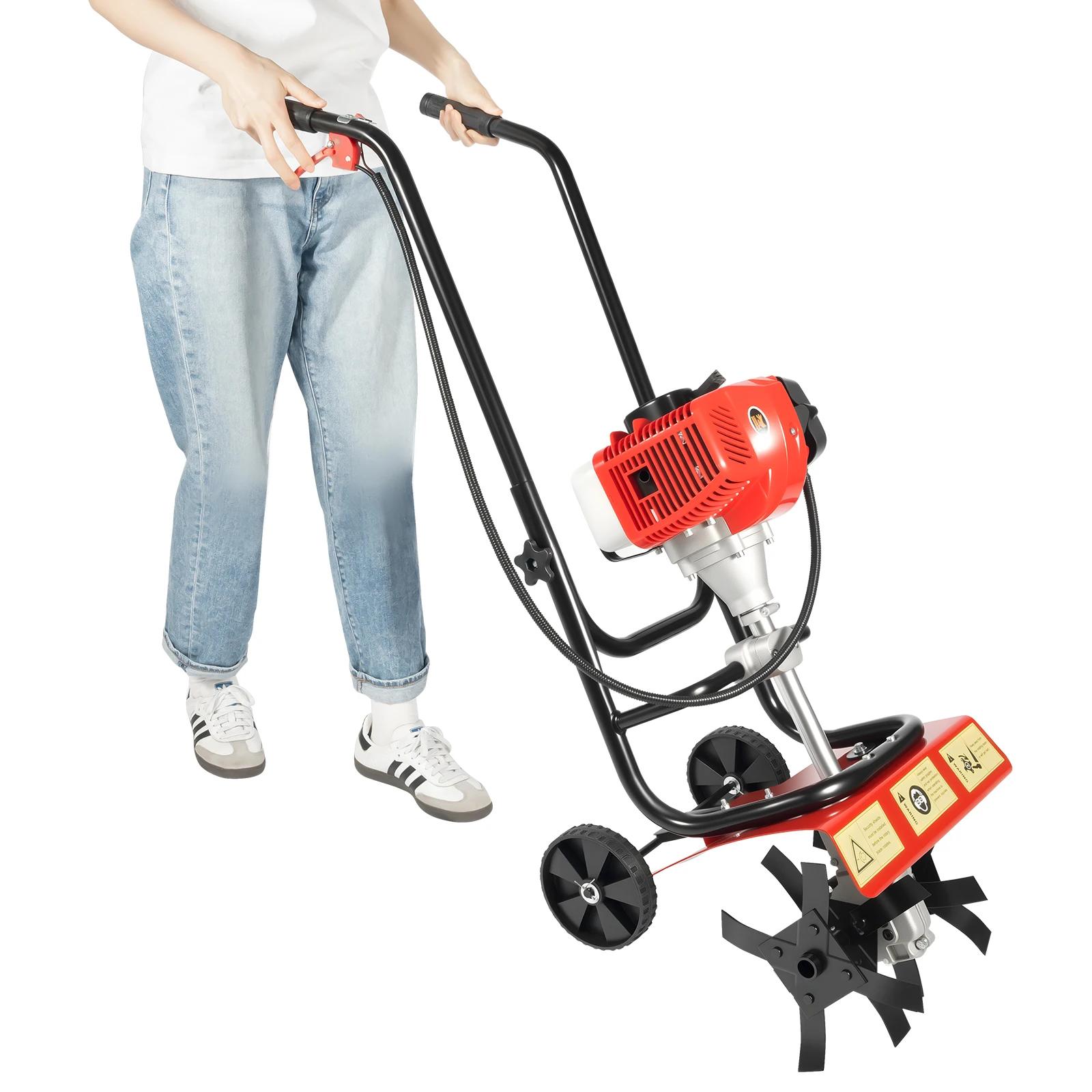 52 куб. см Профессиональный культиватор Бензиновый 2-тактный Мини-культиватор Садовый культиватор Бензиновый Ручной роторный культиватор Мотоблок United States