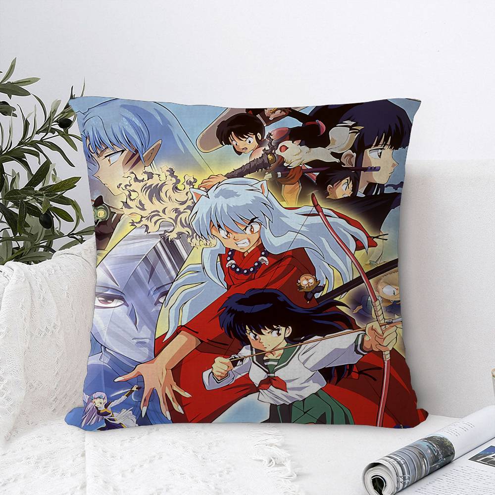 Japen Anime I-Inuyasha Maple Design Cushion Cover Happy Autumn Harvest Decor Holiday Decorati Pillow Cover
