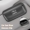 Car Eyeglass Slip Case Holder Storage Bag For Subaru Forester XV Outback Legacy WRX Tribeca Levorg BRZ Crosstrek Exiga Ascent rij1