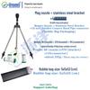 Automatic Rotating Stainless Steel Sprinkler with Telescopic Stand for Garden Irrigation