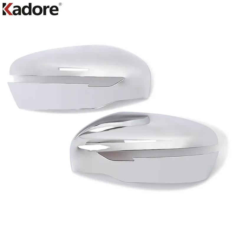 Rearview Mirror Cover Trim For Nissan X-Trail Rogue T32 2014-2018   Chrome Car Side Wing Mirror Shell Cap Accessories