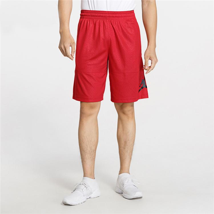 Jordan Burst Pattern Breathable Quick-Dry Basketball Shorts Men Bottoms Red CI0069-687