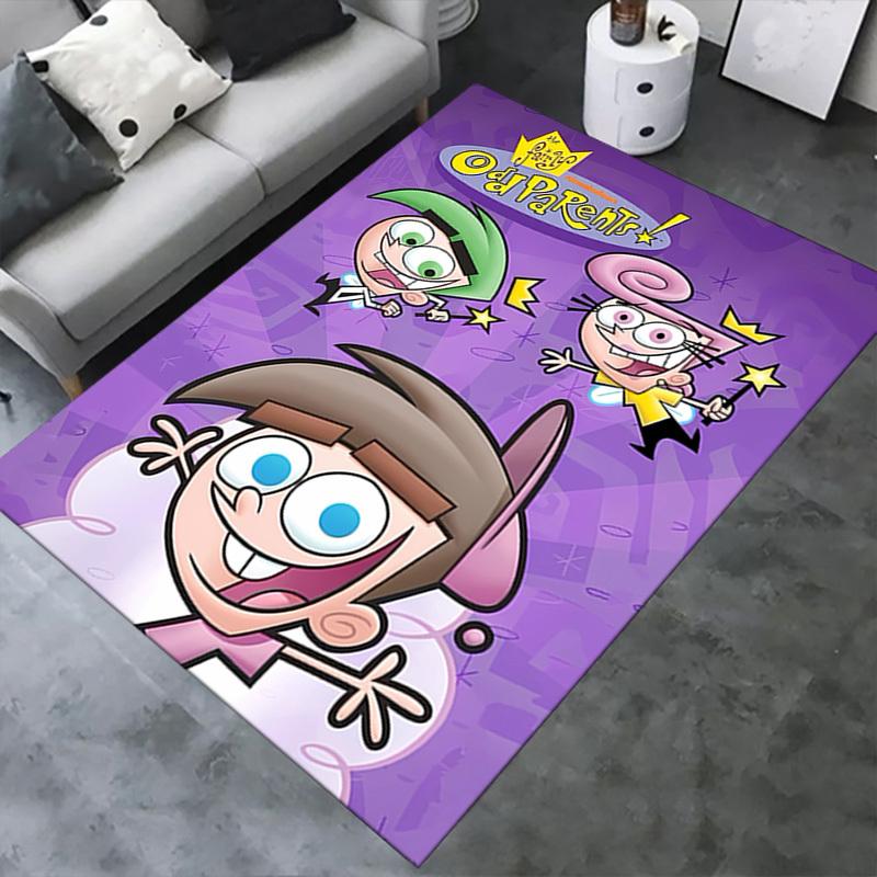 The Fairly Oddparents Office Carpet Soft Polyester Entrance Carpet Washable Non Slip Machine Washabl