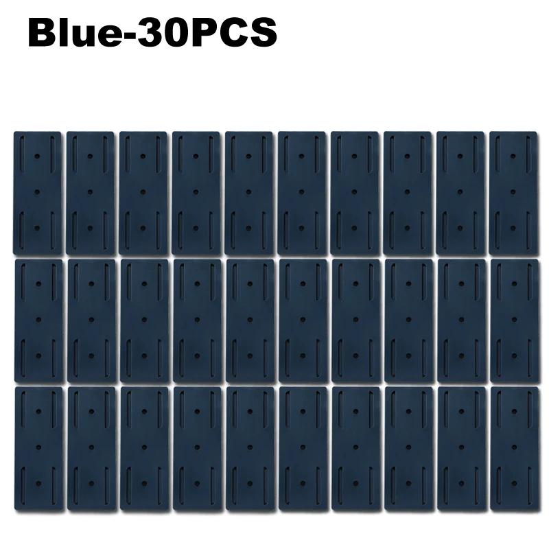 1-30PCS No Drilling Wall Mounted Power Strip Holder Adhesive Socket Organizer Hook Type Removable Plug Board Fixer for Home