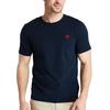 Timberland Casual Embroidered Logo Solid Color Round Neck Short Sleeve T-Shirt Men T-Shirts Deep-Sapphire-Blue A2ER7-433